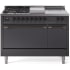 Ilve Nostalgie II Collection UP48FSQNMPMGBLP - 48 Inch Freestanding Dual Fuel Range in Front View