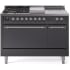 Ilve Nostalgie II Collection UP48FSQNMPMGCLP - 48 Inch Freestanding Dual Fuel Range in Front View
