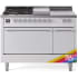 Ilve Nostalgie II Collection UP48FSQNMPRACLP - 48 Inch Freestanding Dual Fuel Range in Front View