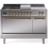 Ilve Nostalgie II Collection UP48FSQNMPSSGLP - 48 Inch Freestanding Dual Fuel Range in Front View