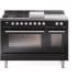 Ilve Professional Plus II UP48FSWMPBK - 48 Inch Freestanding Dual Fuel Range