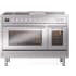 Ilve Professional Plus II UP48FSWMPSS - 48 Inch Freestanding Dual Fuel Range