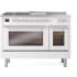 Ilve Professional Plus II UP48FSWMPWH - 48 Inch Freestanding Dual Fuel Range