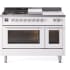 Ilve Professional Plus II UP48FSWMPWH - 48 Inch Freestanding Dual Fuel Range