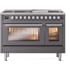 Ilve Professional Plus II UP48FWMPMGLP - 48 Inch Freestanding Dual Fuel Range with 8 Sealed Burners