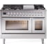 Ilve Professional Plus II UP48FWMPSS - 48 Inch Freestanding Dual Fuel Range with 8 Sealed Burners