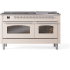 Ilve Nostalgie II Collection UP60FNMPAWC - 60 Inch Freestanding Dual Fuel Range