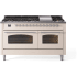 Ilve Nostalgie II Collection UP60FNMPAWC - 60 Inch Freestanding Dual Fuel Range