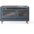 Ilve Nostalgie II Collection UP60FNMPBGBLP - 60 Inch Freestanding Dual Fuel Range