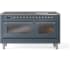 Ilve Nostalgie II Collection UP60FNMPBGC - 60 Inch Freestanding Dual Fuel Range
