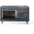 Ilve Nostalgie II Collection UP60FNMPBGCLP - 60 Inch Freestanding Dual Fuel Range