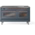 Ilve Nostalgie II Collection UP60FNMPBGP - 60 Inch Freestanding Dual Fuel Range
