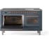 Ilve Nostalgie II Collection UP60FNMPBGPLP - 60 Inch Freestanding Dual Fuel Range