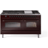 Ilve Nostalgie II Collection UP60FNMPBUB - 60 Inch Freestanding Dual Fuel Range