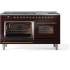 Ilve Nostalgie II Collection UP60FNMPBUGLP - 60 Inch Freestanding Dual Fuel Range