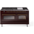 Ilve Nostalgie II Collection UP60FNMPBUG - 60 Inch Freestanding Dual Fuel Range