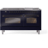 Ilve Nostalgie II Collection UP60FNMPMBB - 60 Inch Freestanding Dual Fuel Range