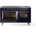 Ilve Nostalgie II Collection UP60FNMPMBCLP - 60 Inch Freestanding Dual Fuel Range