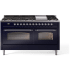 Ilve Nostalgie II Collection UP60FNMPMBC - 60 Inch Freestanding Dual Fuel Range