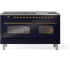 Ilve Nostalgie II Collection UP60FNMPMBG - 60 Inch Freestanding Dual Fuel Range