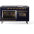 Ilve Nostalgie II Collection UP60FNMPMBGLP - 60 Inch Freestanding Dual Fuel Range
