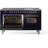 Ilve Nostalgie II Collection UP60FNMPMBPLP - 60 Inch Freestanding Dual Fuel Range