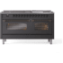 Ilve Nostalgie II Collection UP60FNMPMGB - 60 Inch Freestanding Dual Fuel Range