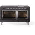 Ilve Nostalgie II Collection UP60FNMPMGCLP - 60 Inch Freestanding Dual Fuel Range