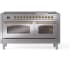 Ilve Nostalgie II Collection UP60FNMPSSGLP - 60 Inch Freestanding Dual Fuel Range
