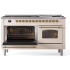 Ilve Nostalgie II Collection UP60FNMPAWGLP - 60 Inch Freestanding Dual Fuel Range in Opened View