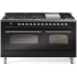 Ilve Nostalgie II Collection UP60FNMPBKC - 60 Inch Freestanding Dual Fuel Range in Front View