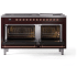 Ilve Nostalgie II Collection UP60FNMPBUPLP - 60 Inch Freestanding Dual Fuel Range in Opened View