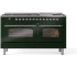 Ilve Nostalgie II Collection UP60FNMPEGC - 60 Inch Freestanding Dual Fuel Range in Front View