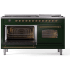 Ilve Nostalgie II Collection UP60FNMPEGGLP - 60 Inch Dual Fuel Freestanding Range with 9 Sealed Burners