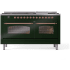 Ilve Nostalgie II Collection UP60FNMPEGP - 60 Inch Freestanding Dual Fuel Range in Front View