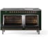 Ilve Nostalgie II Collection UP60FNMPEGPLP - 60 Inch Freestanding Dual Fuel Range in Opened View