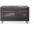 Ilve Nostalgie II Collection UP60FNMPMGP - 60 Inch Freestanding Dual Fuel Range in Front View