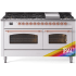 Ilve Nostalgie II Collection UP60FNMPRAP - 60 Inch Freestanding Dual Fuel Range in Front View