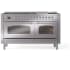 Ilve Nostalgie II Collection UP60FNMPSSC - 60 Inch Freestanding Dual Fuel Range in Front View