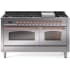Ilve Nostalgie II Collection UP60FNMPSSP - 60 Inch Freestanding Dual Fuel Range in Front View