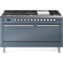 Ilve Professional Plus II UP60FQMPBGLP - 60 Inch Freestanding Dual Fuel Range (Solid Door)