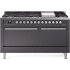 Ilve Professional Plus II UP60FQMPMG - 60 Inch Freestanding Dual Fuel Range (Solid Door)