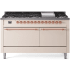Ilve Nostalgie II Collection UP60FQNMPAWP - 60 Inch Freestanding Dual Fuel Range in Front View
