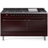 Ilve Nostalgie II Collection UP60FQNMPBUBLP - 60 Inch Freestanding Dual Fuel Range in Front View