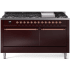 Ilve Nostalgie II Collection UP60FQNMPBUP - 60 Inch Freestanding Dual Fuel Range in Front View