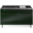 Ilve Nostalgie II Collection UP60FQNMPEGBLP - 60 Inch Freestanding Dual Fuel Range in Front View