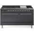 Ilve Nostalgie II Collection UP60FQNMPMGCLP - 60 Inch Freestanding Dual Fuel Range in Front View