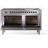 Ilve Nostalgie II Collection UP60FQNMPSSPLP - 60 Inch Freestanding Dual Fuel Range