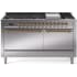 Ilve Nostalgie II Collection UP60FQNMPSSGLP - 60 Inch Freestanding Dual Fuel Range in Front View
