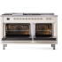 Ilve Nostalgie II Collection UP60FSNMPAWCLP - 60 Inch Freestanding Dual Fuel Range in Opened View